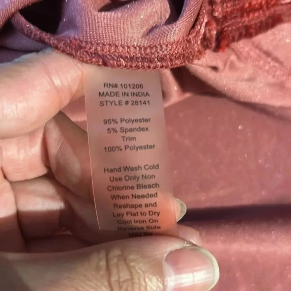 Velvet soft surroundings pink embellished  tunic - Picture 6 of 8